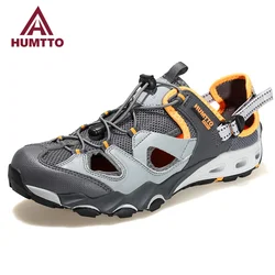 HUMTTO Summer Wading Shoes Mens Breathable Beach Water Sneakers for Men 2022 Sports Sandals Trekking Outdoor Man Hiking Shoes