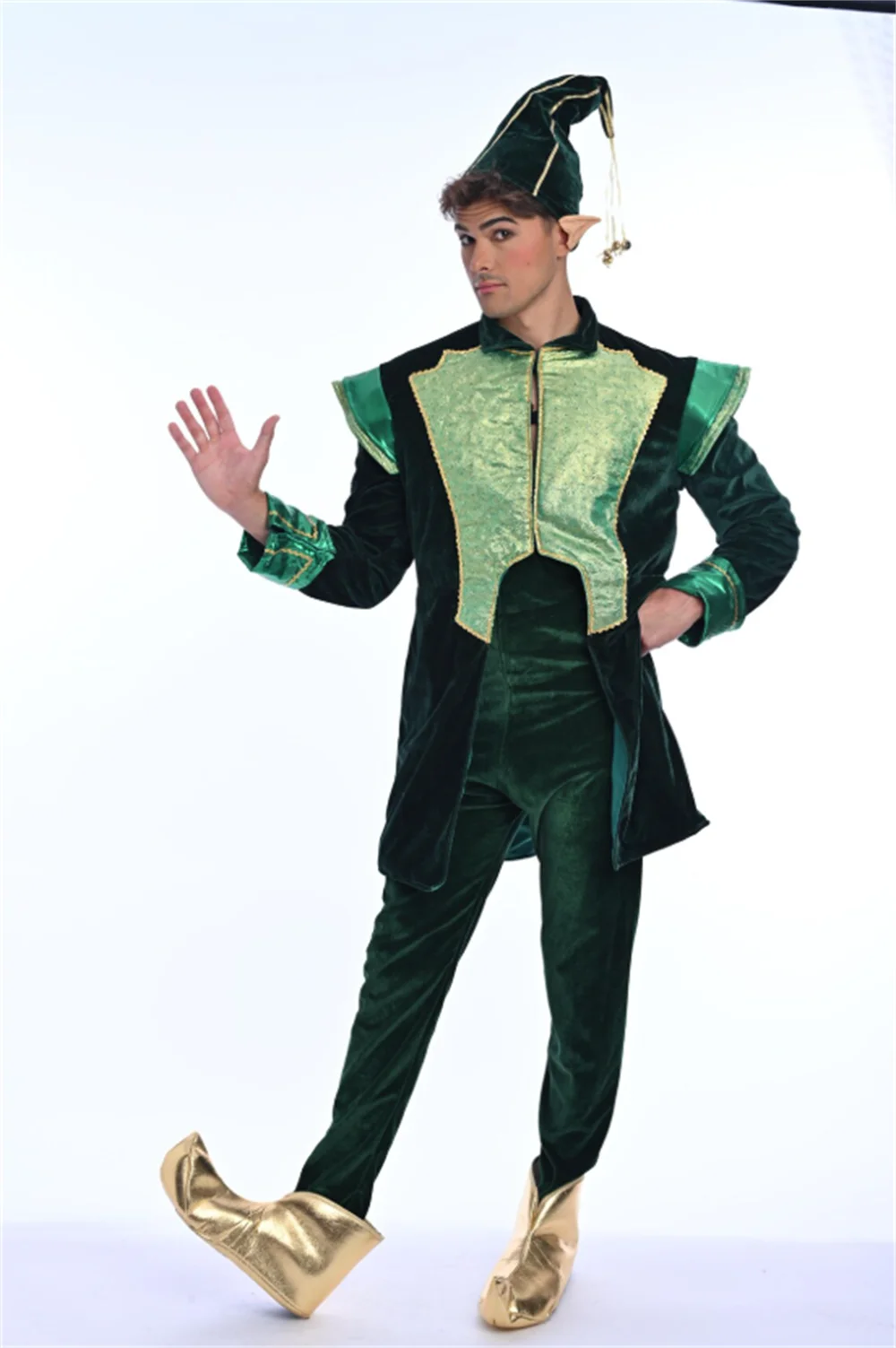 Luxury Velvet Santa Claus Chri - Elf Costume Christmas ulasan dan harga