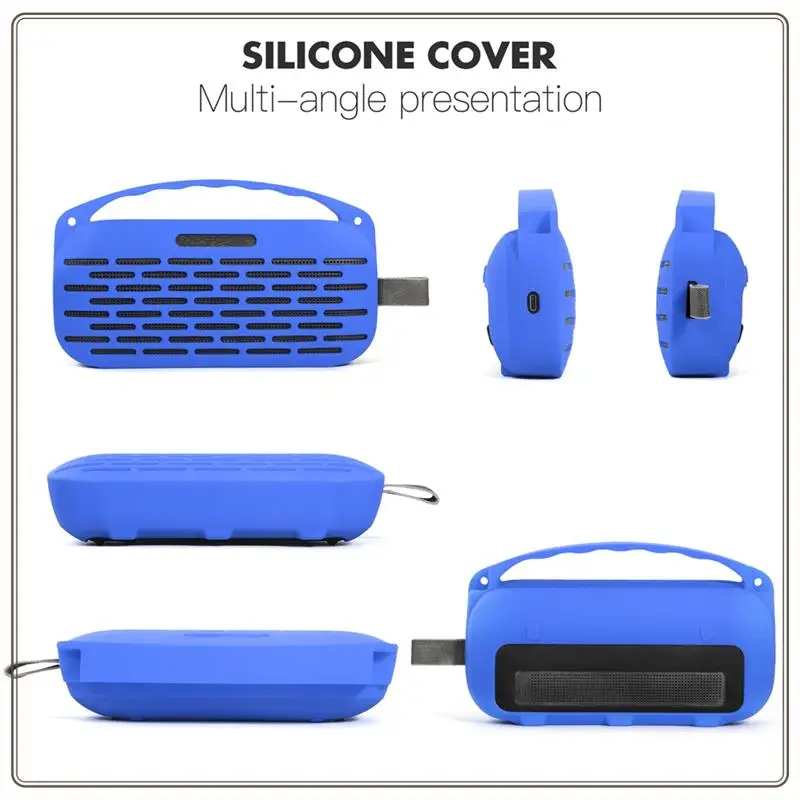 Reliable-Silicon Case For Bose Soundlink Flex 2Nd Gen Bluetooth Speaker Travel Carrying Case Shockproof Anti-Fall Pouch,Silicon