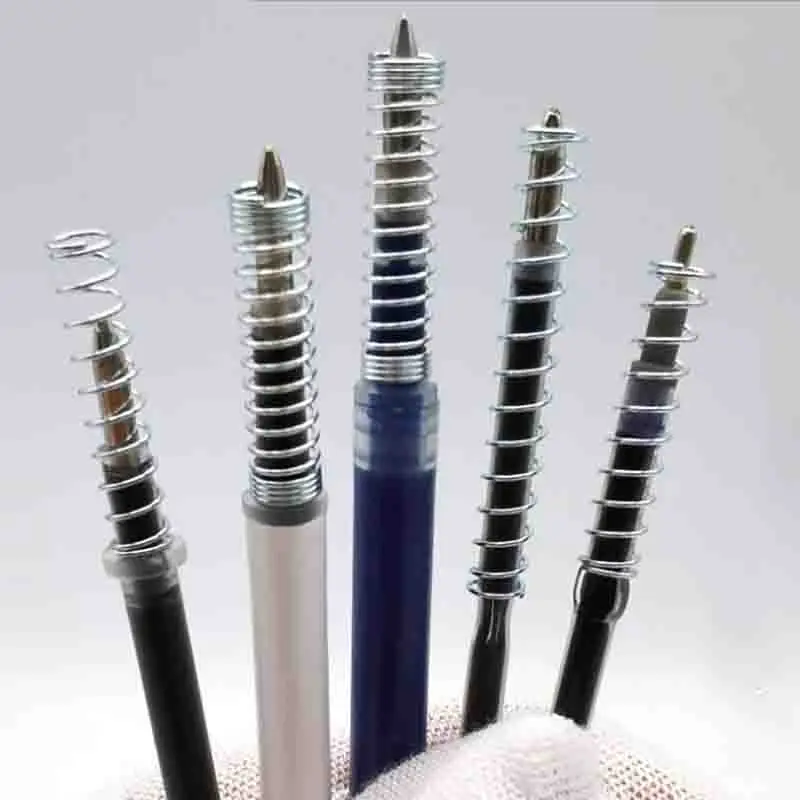 100PCS Galvanized Spring Miniature Ballpoint Pen Refill Steel Small Compression Springs, 0.4x4x30mm