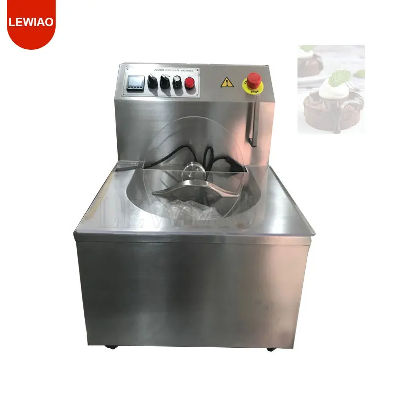 Olla de Chocolate de fusión eléctrica y tanque, equipo de máquina de templado de Chocolate, pequeño, automático, 8kg