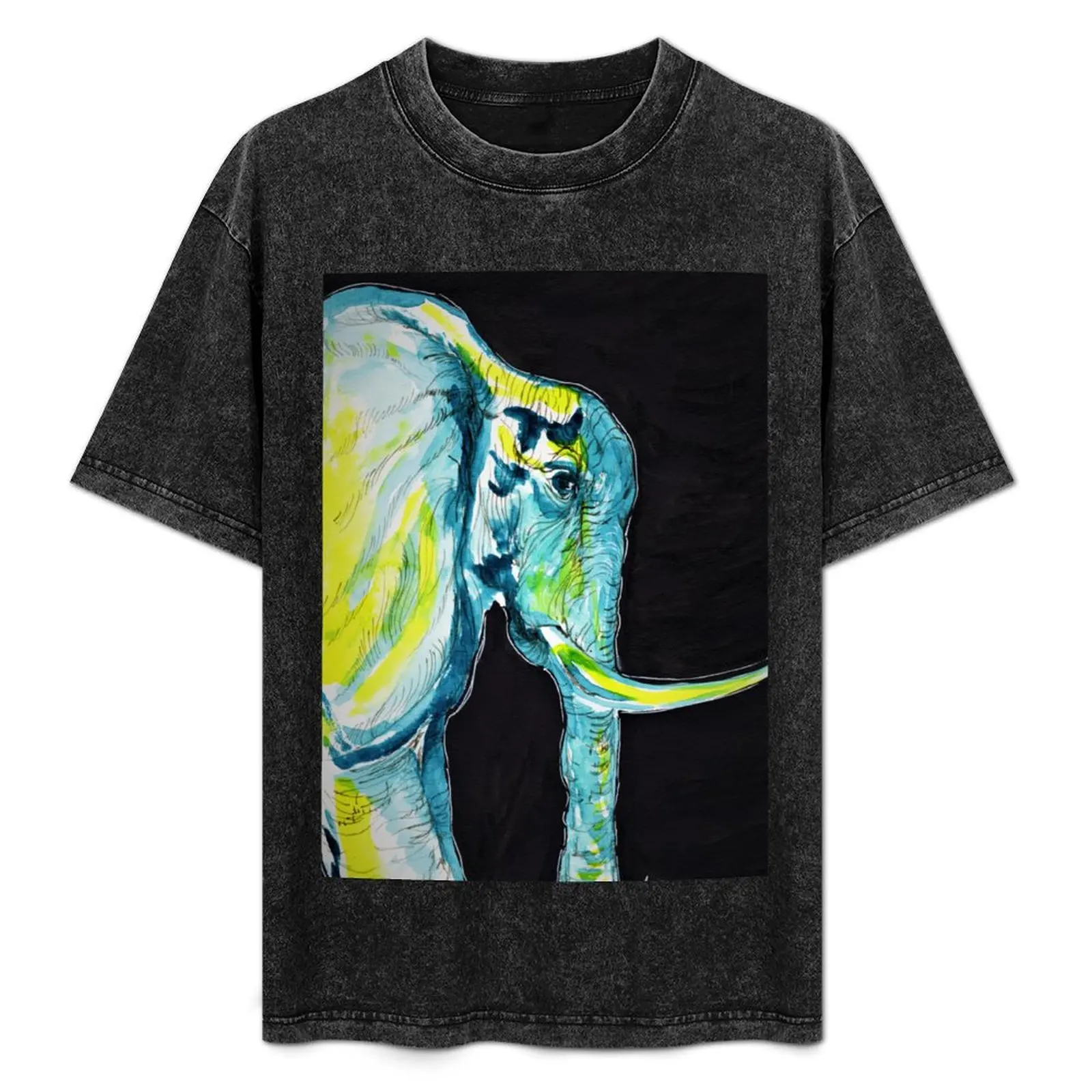 

Elephant doodle T-Shirt Sporty Breathable Short Sleeve T-Shirt