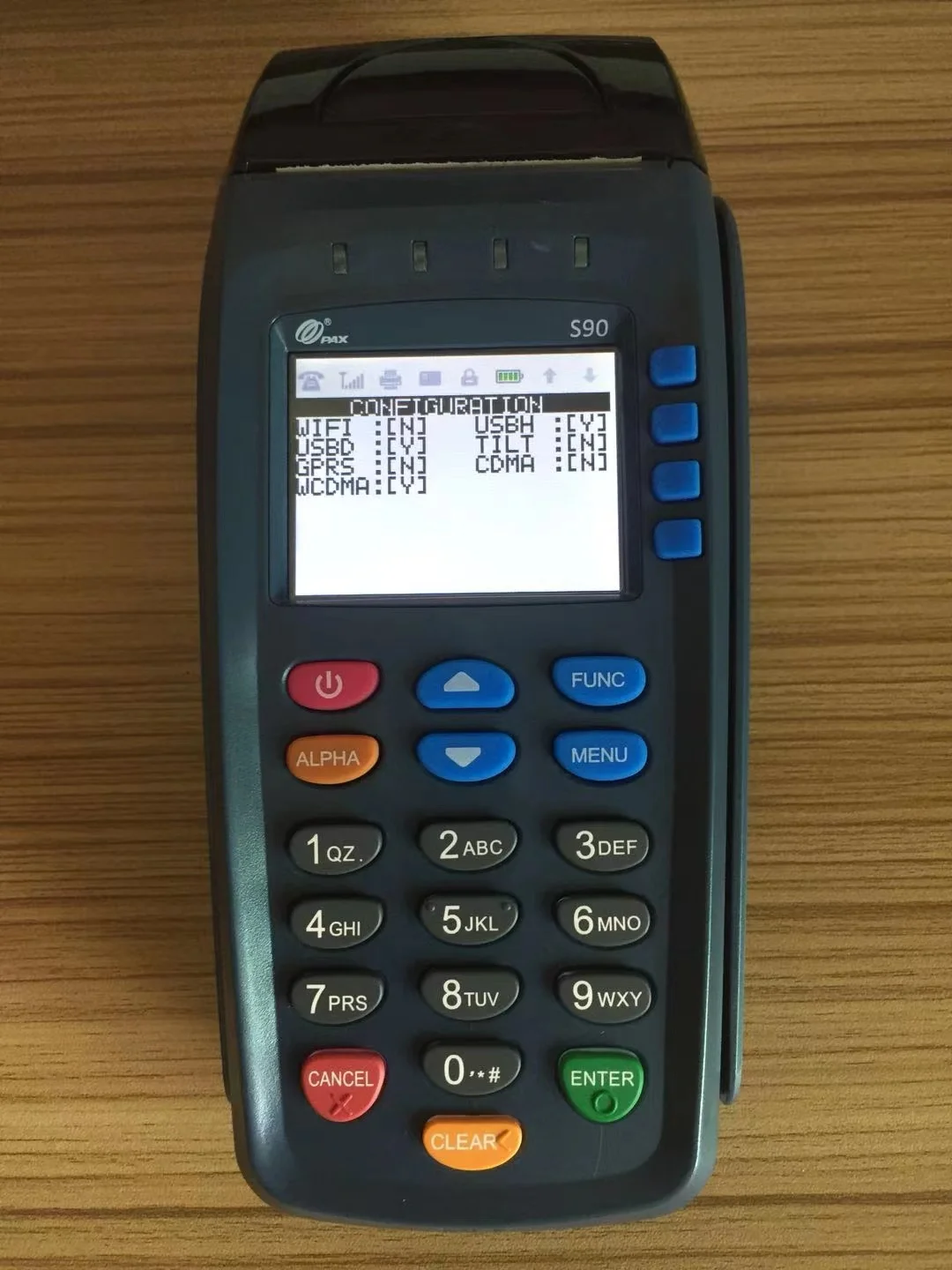 

USED Pax S90 POS GPRS version vending machine payment Terminal