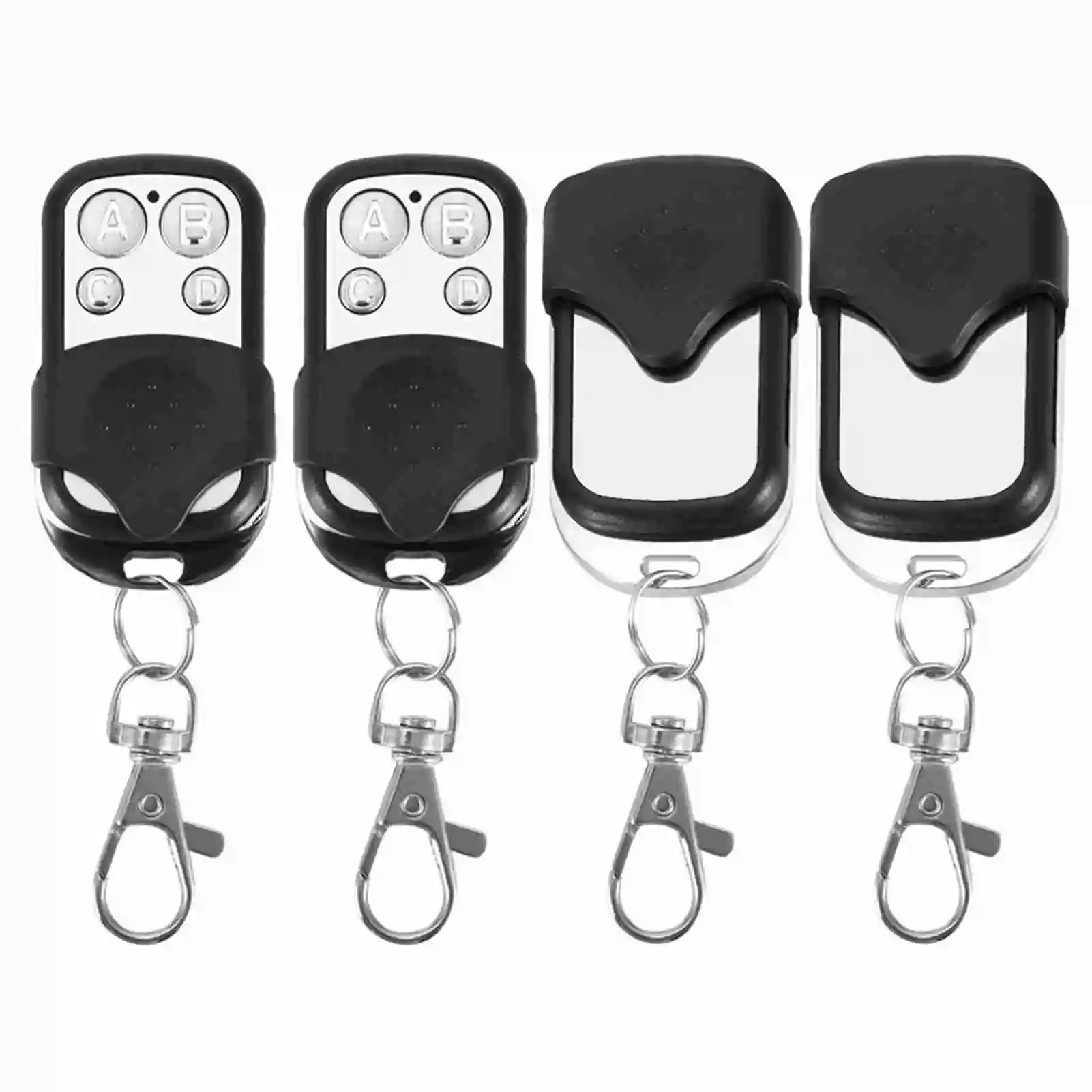 4pcs Cloning Wireless Remote Control Key Fob for Car Garage Door Gate 433.92mhz Remote Control Key Fob Cloning Key Fob