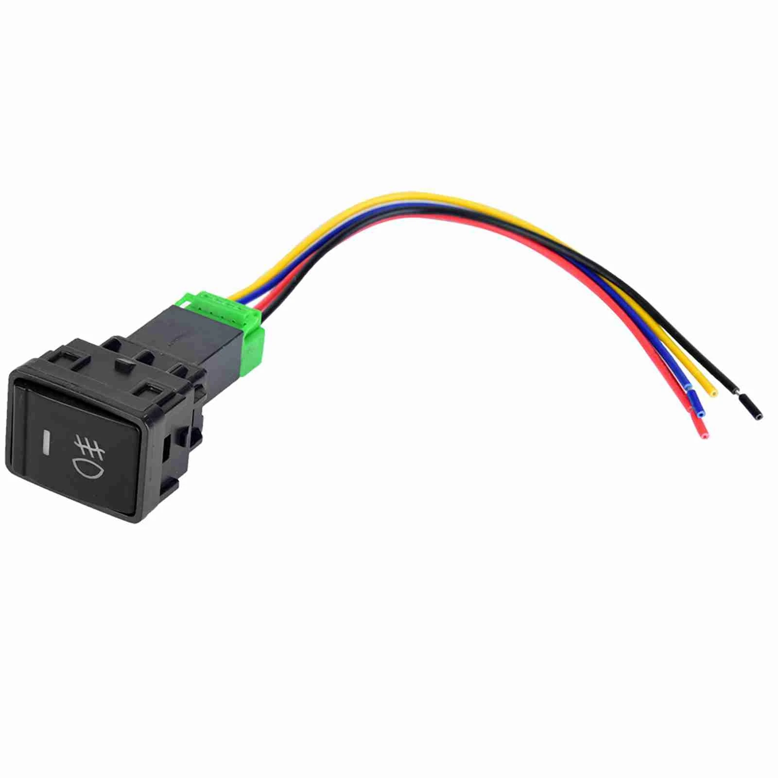 4 Poles 12V Harness Push Button Switch with LED Background Indicator Light