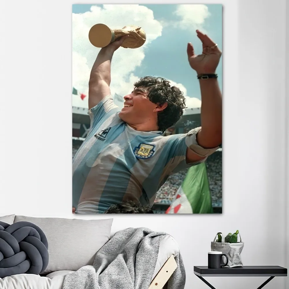 Diego Armando Maradona Poster Prints Wall Decals Sticker Pictures Living Room Home Decoration