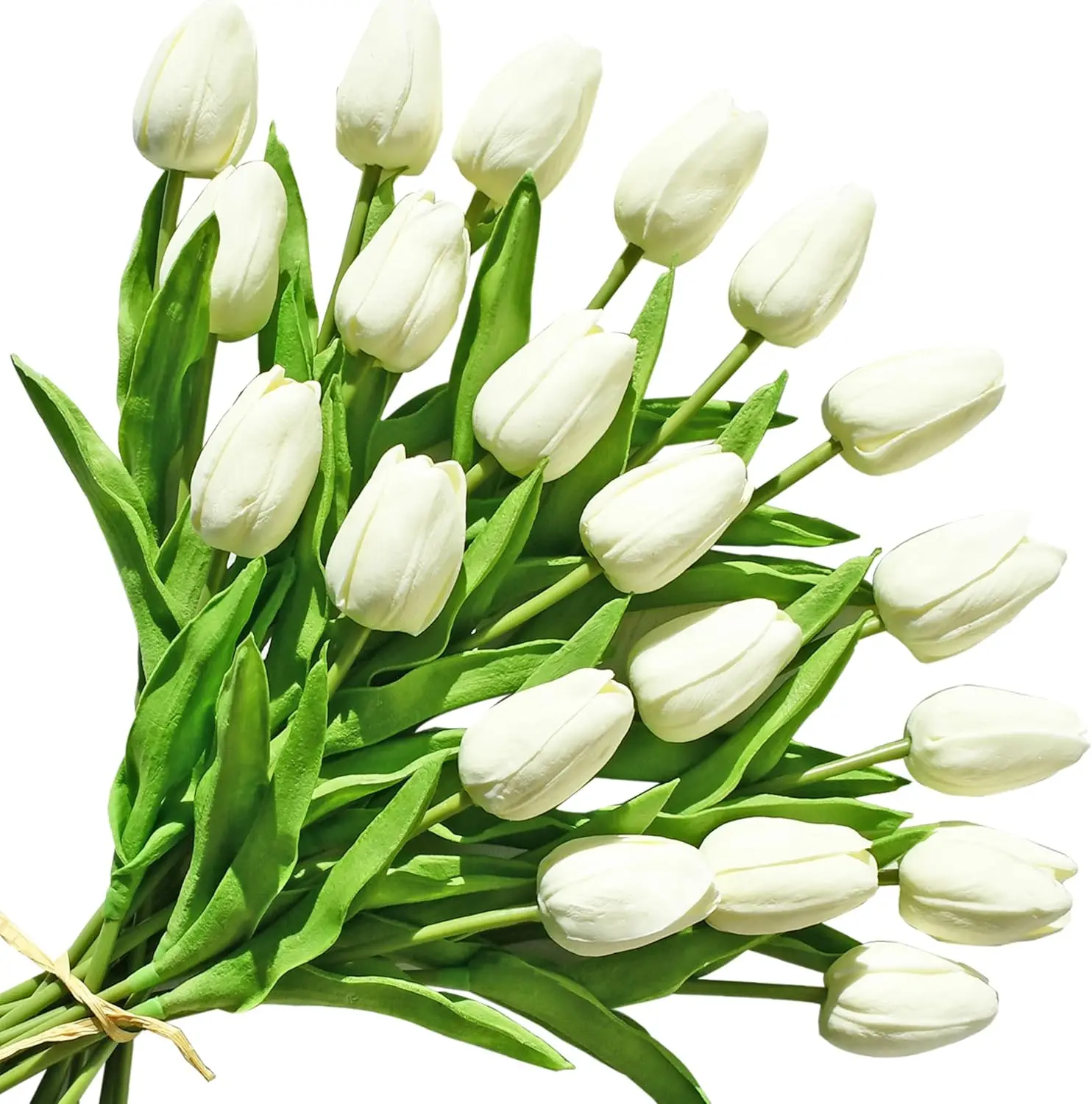 

Artificial Black Tulips 20 Pcs – 13.5 Inch PU Faux Flowers with Bendable Stems for Home Décor, Wedding Centerpieces, DIY Floral