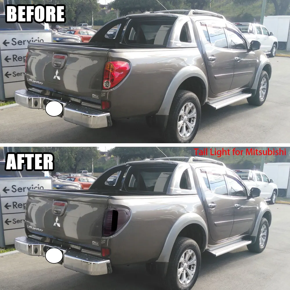 LED Rear Tail Lights For Mitsubishi L200 Triton Colt 2005-2014 Turn Signal Warning Light Brake Fog Driving Lamp Car Accessories