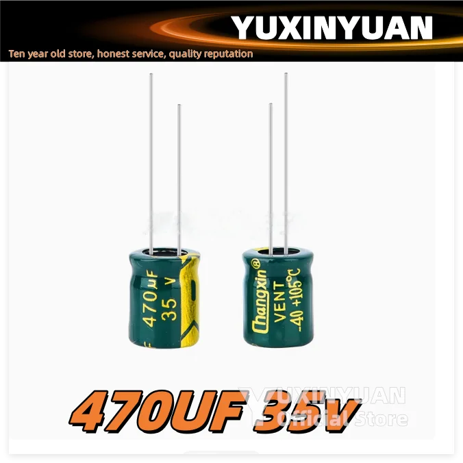 20P/LOT 470UF 35V volume 10 * 17MM 470 microfarads 35 -volt line of electrolytic capacitors