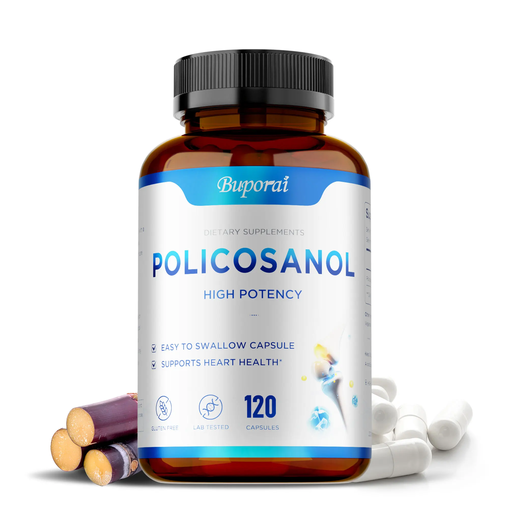 

Поликозанольные капсулы — уменьшают боль в ногах, поддерживают здоровье суставов, антиоксидант, кровообращение, поддерживают здоровые уровни холестерина.