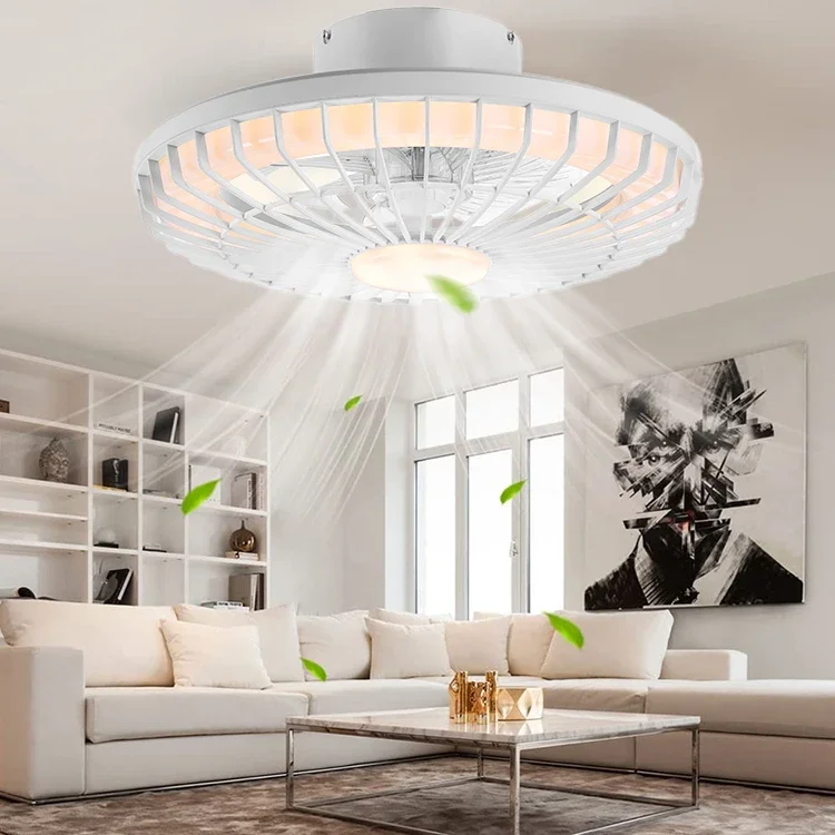 Moderne Decke Innen ventilator dekorative intelligente Fernbedienung LED Decken ventilatoren mit Licht