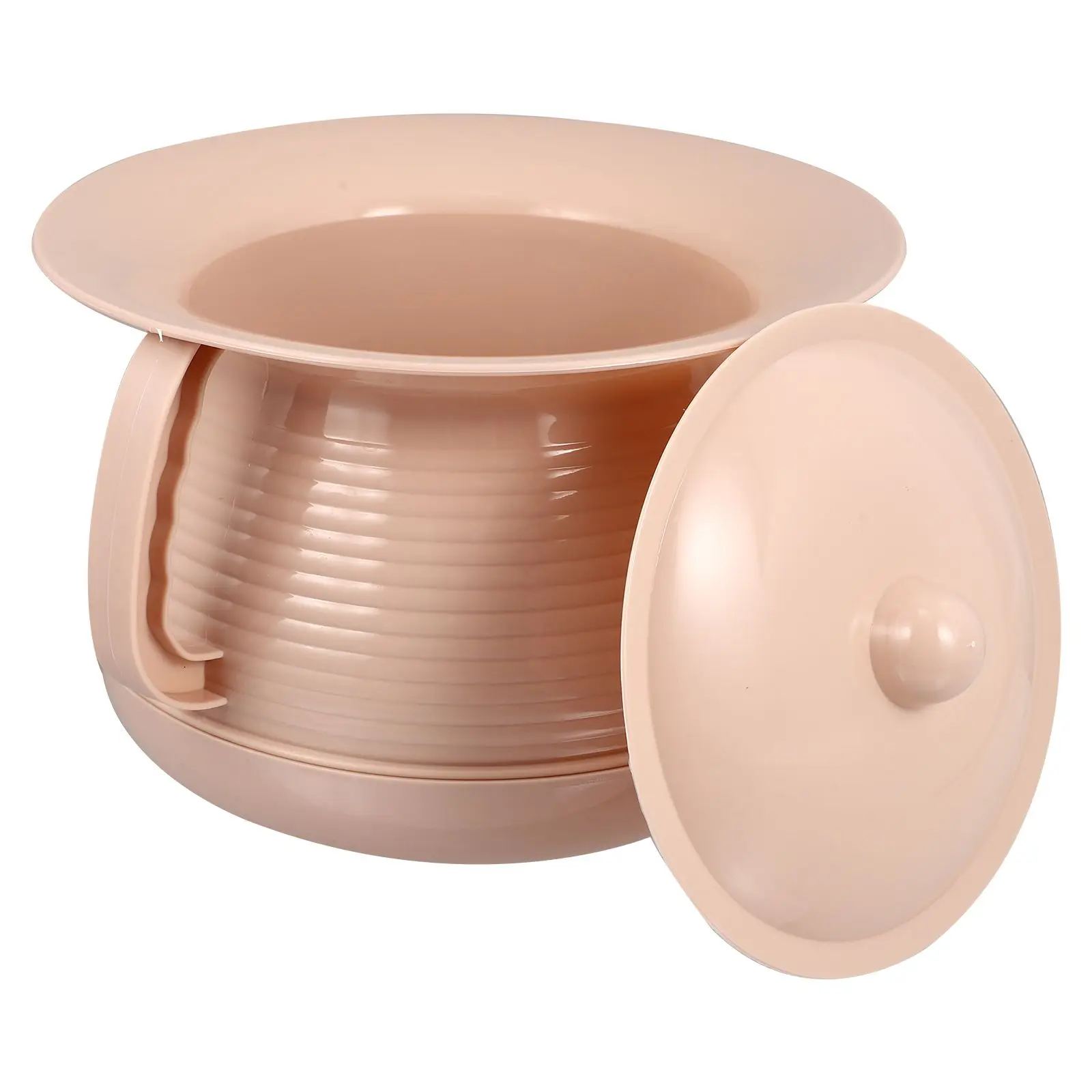 Plastic Spittoon Bedpan Urine Storage Pot Home Chamber with Lid Container