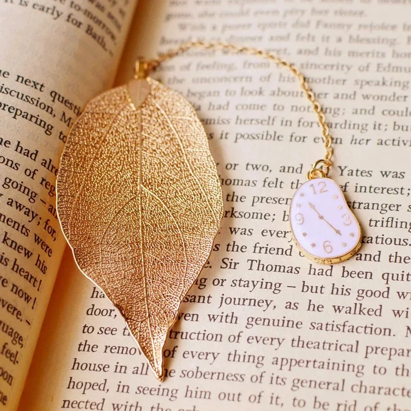 3 قطعة أليس أرنب جميل الإشارات المعدنية عالية الجودة الذهب ورقة الوريد الملمس قراءة صفحات الكتب علامة طالب القرطاسية