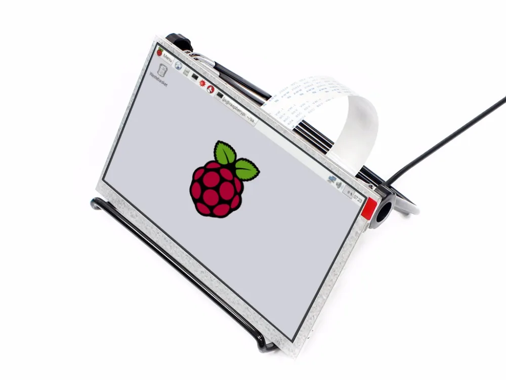 Waveshare 7inch 1024x600 IPS Display for Raspberry Pi DPI interface no Touch  TFT LCD with RGB LCD HAT and LCD stand