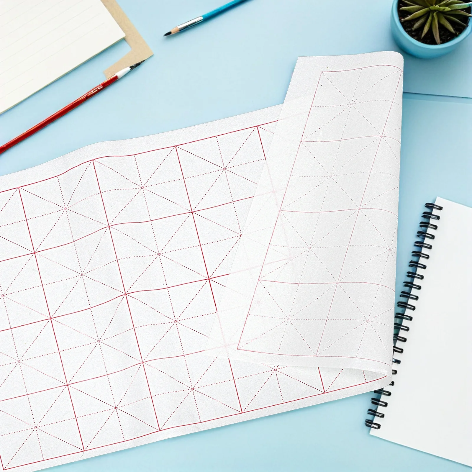 مجموعة ورق ممارسة الخط، مجموعة أوراق كتاب الخط الصيني للكتابة والتدريب على تعلم الفن الورق الأساسي