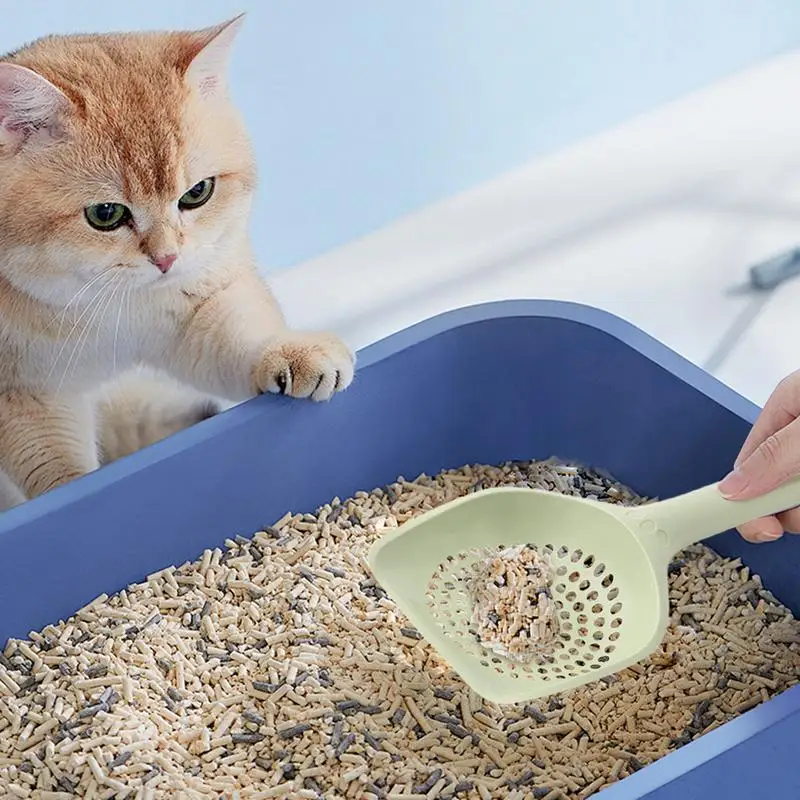 Cat Poop Shovel Scoop Non Stick Sifter Poop Cleaner Corner Shovel Fast And Convenient Cat Poop Scoop Ergonomic Cat Scooper For