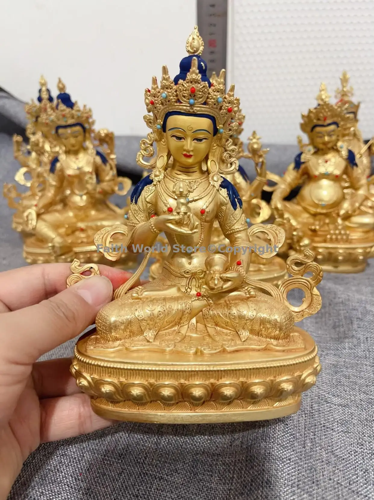 2025 gilding Vajrasattva Vajra power Buddha statue Buddhism Tibet Thailand Nepal family Protector Exorcism Bless safety healthy