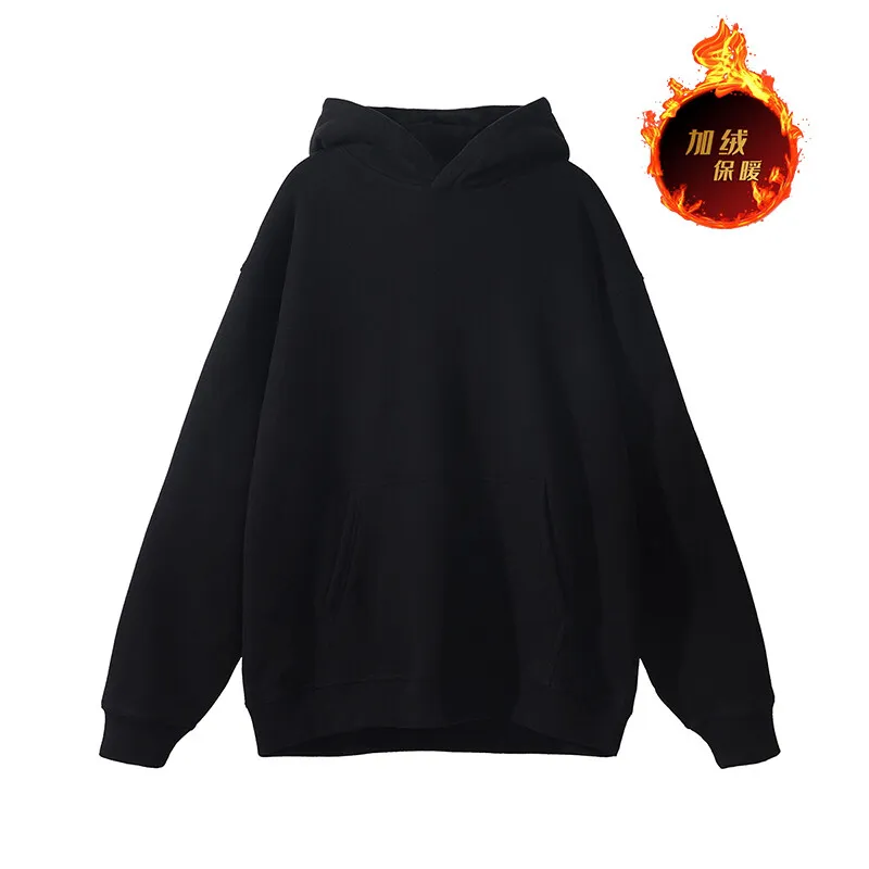 2024 Autumn and Winter Men's Cordless Hooded Sweatshirt Trend, Fashionable and Sporty Style