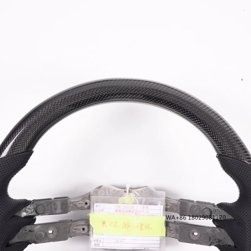 ل-عجلة القيادة من ألياف الكربون اليعسوب W219 W204 W213 W205 CLS C257 C 300d CLA 250 W117 W209 C117 #2