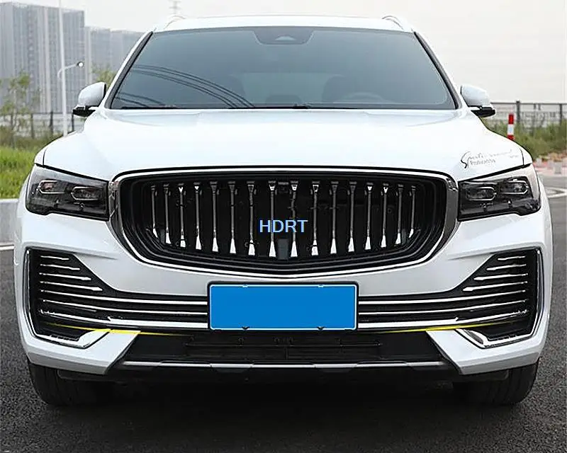 

Front Grille Moulding Frame Bumper Trim Strip Cover For Geely Xingyue L Monjaro KX11 2022 + Car Styling Accessories Body Kits