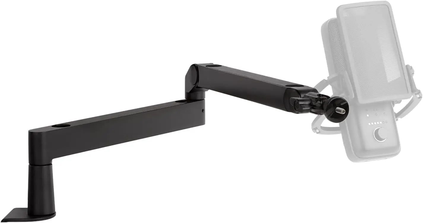 

Premium Low Profile Microphone Arm with Cable Management,Desk Clamp,Versatile Mounting,Fully Adjustable for Podcasting,Streaming