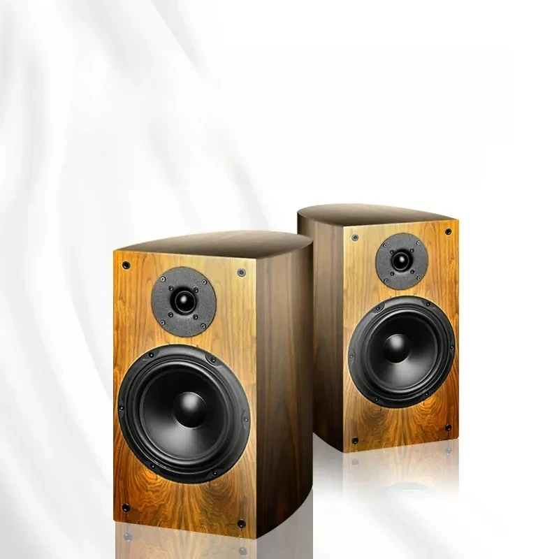 au-JD-802 HIFI Speaker Bookshelf Speaker Wooden Case Passive None-Battery Lossless