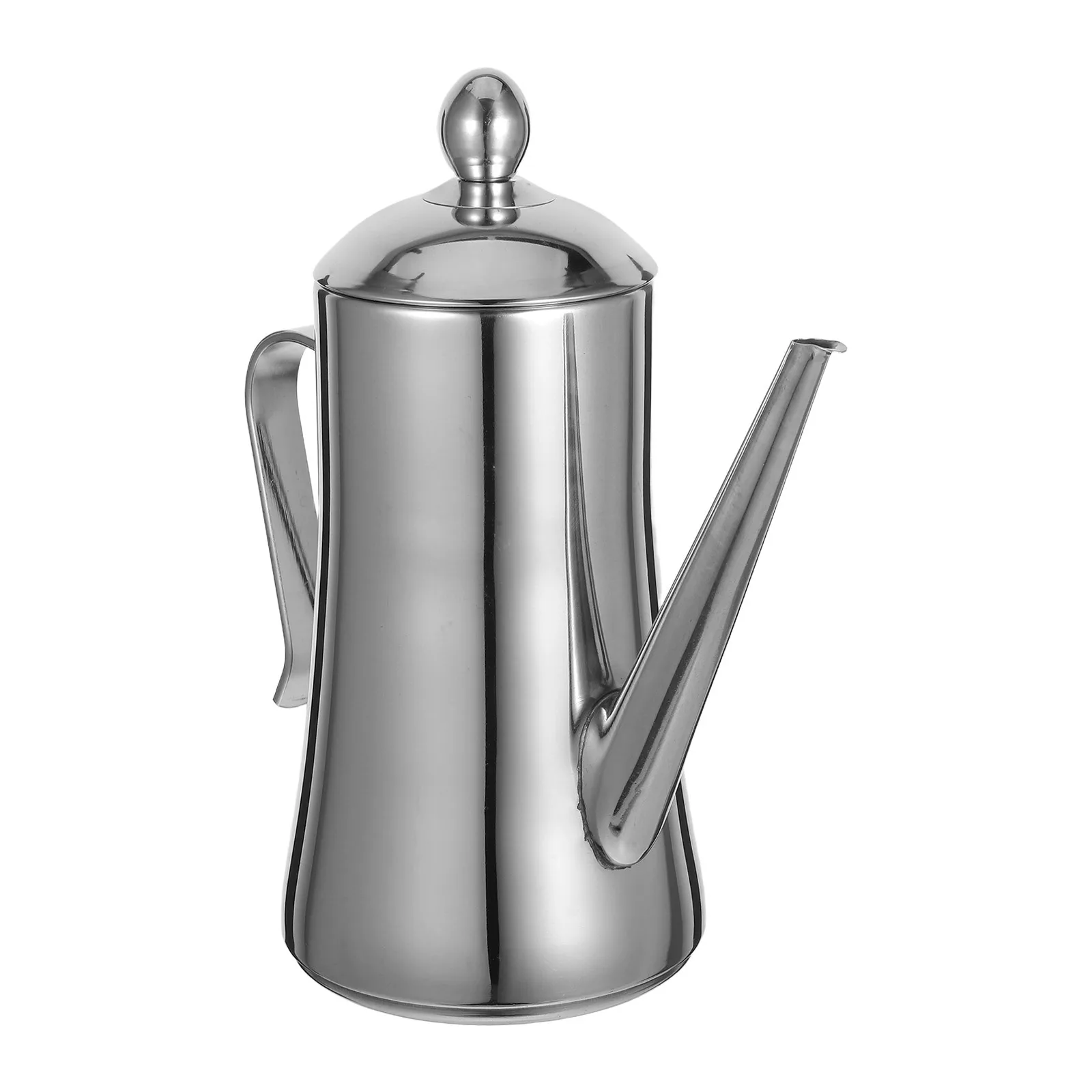 

1.3L Stainless Steel Dispenser Polished Leak-Proof Kitchen Condiment Container For Oil Vinegar Soy Sauce Milk Tea Restaurant Use