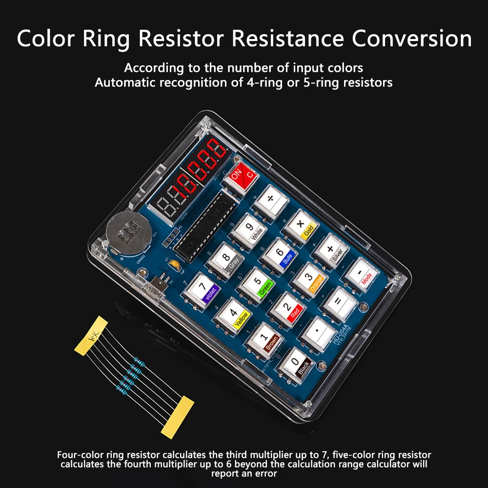 Diy Digital Tube Display Calculator Electronic Kit Kit Soldering Practice Loose Parts Welding Teaching Resources