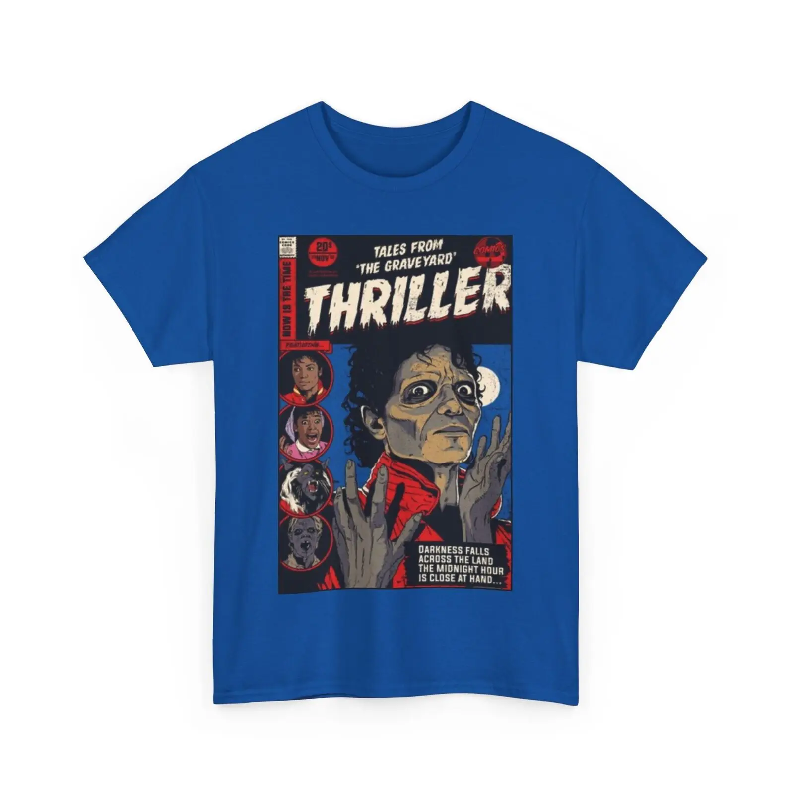 Maglietta Michael Jackson Thriller maglietta Unisex in cotone pesante