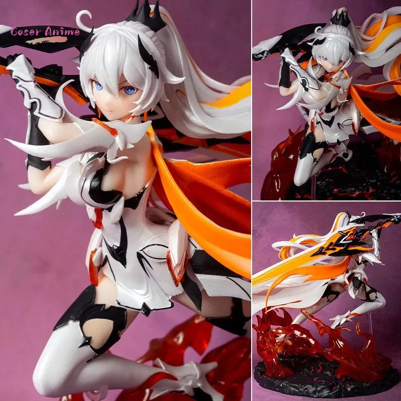 

35cm Anime Honkai Impact 3rd Figurine Kiana Kaslana Flame Base Beautiful Girl Ver. Action Figure Model Doll Collection Gift Toy
