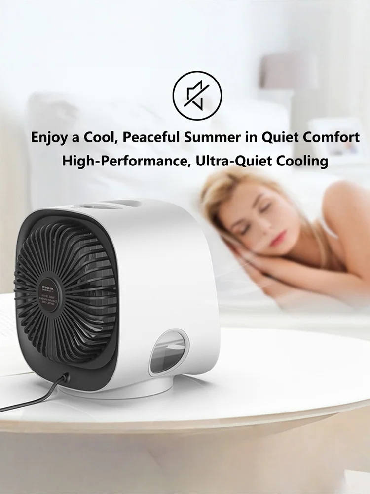 Lenovo Kühlungs-Mini-Ventilator Luftkühler Desktop USB-Klimaanlage Elektrischer Ventilator für Büro Zuhause Studentenwohnheim Geschenk