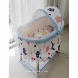 سرير كهربائي مع سرير هزاز أوتوماتيكي ، لأعلى ولأسفل ، متعدد الوظائف ، سرير أطفال موسيقي أفضل 12 مبيعا لأسرة أطفال Reborn - رقم 6