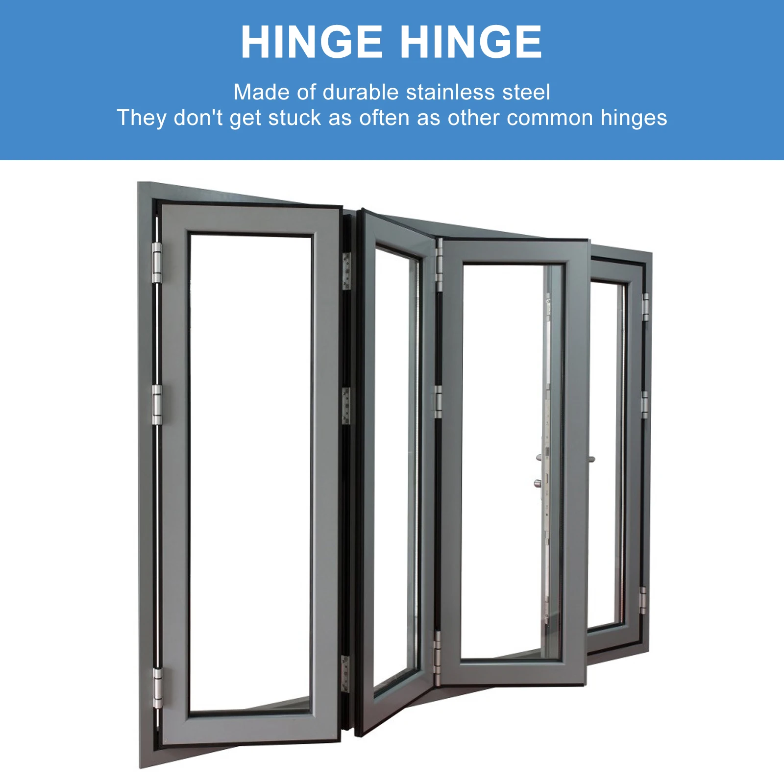 

2Pcs StainlessSteelHinges DoubleActionSpringHinges SwingFurnitureHinge CafeSaloonDoorHinge WindowDedicatedHinge