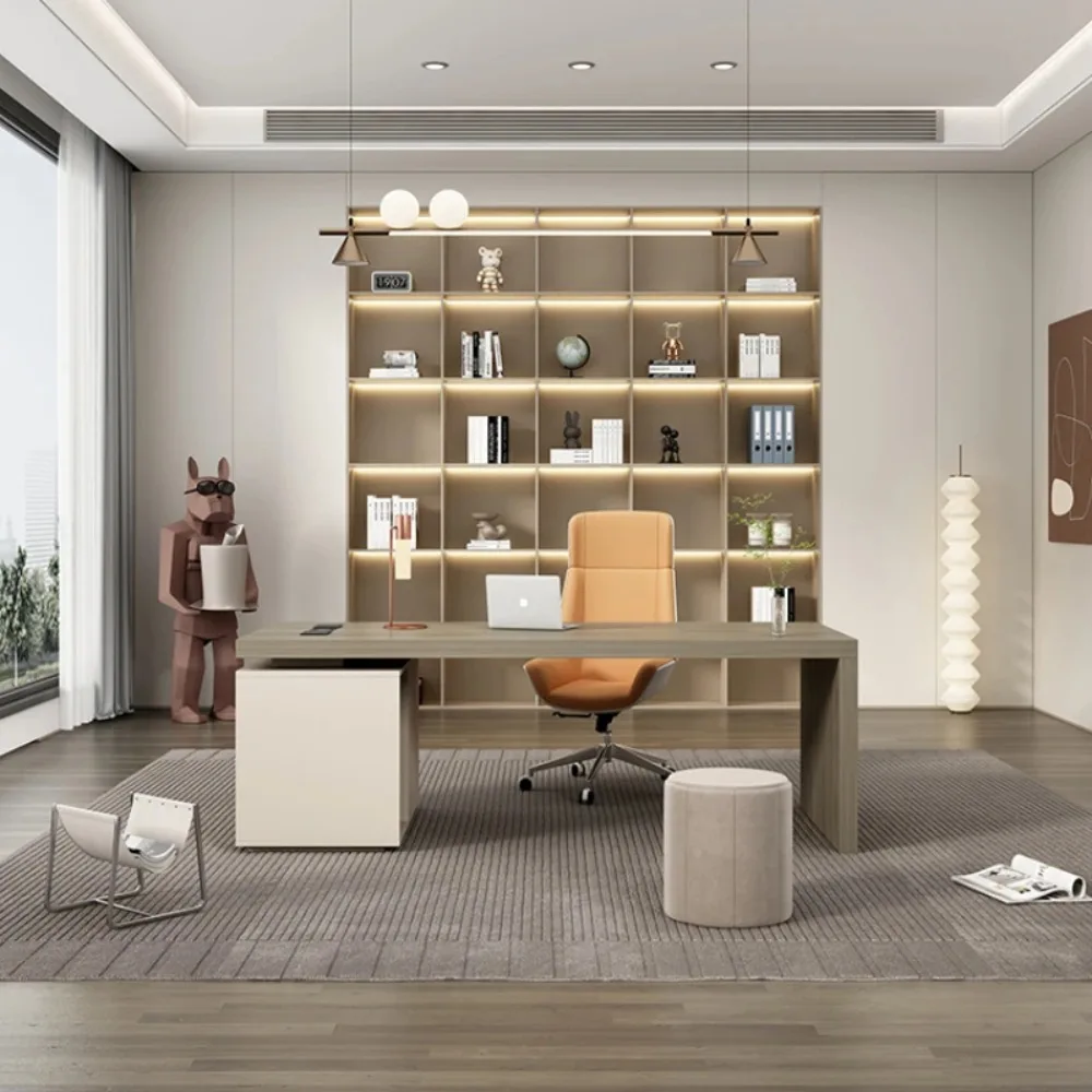 Boss Simplicity Office Desks Modern Computer Senior Light Luxury Office Desks Study Design Computer Desk Escritorio Furniture