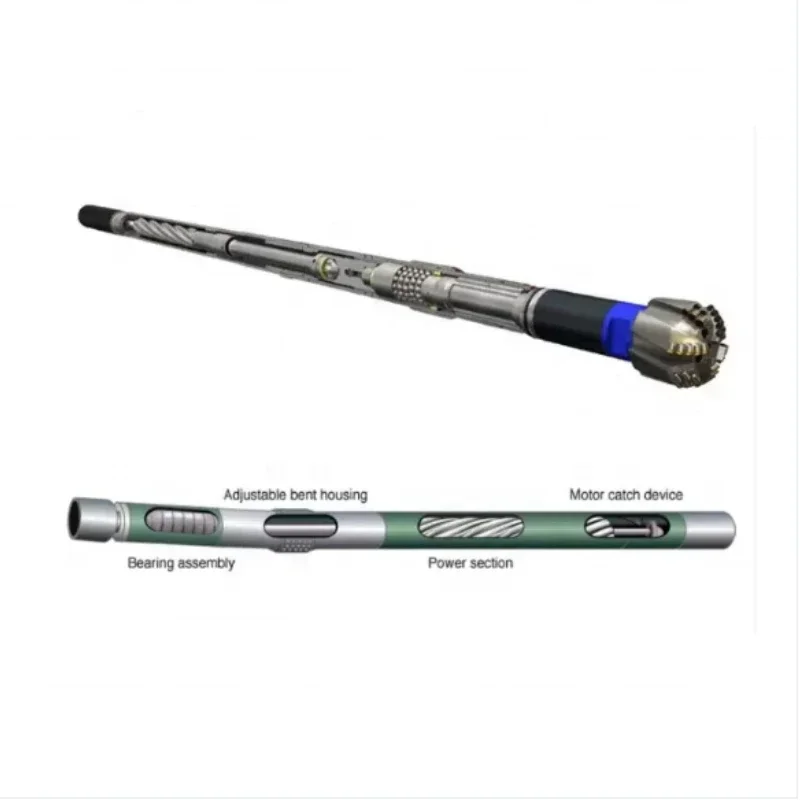 Moteur de boue de forage de descente de champ d'huile transfrontalier pour outils de puits