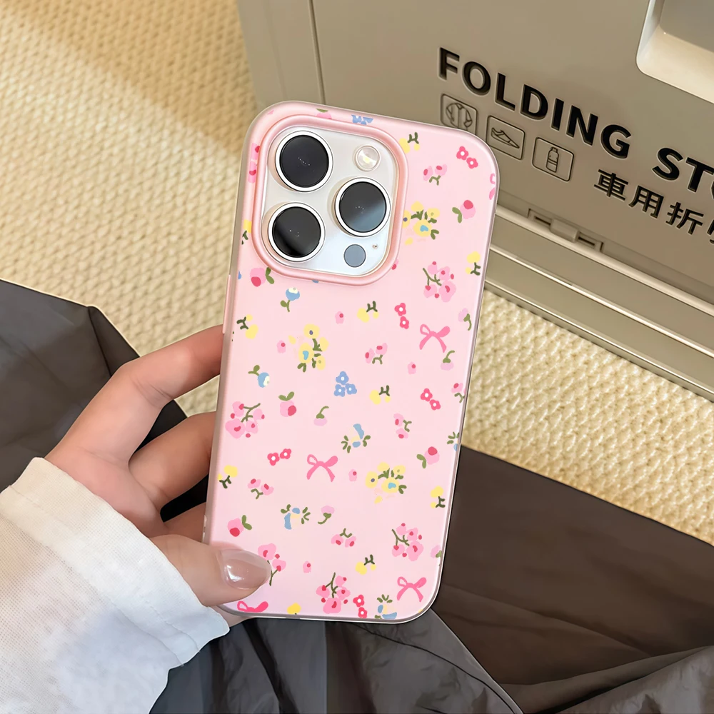Ins Pudding Texture Phone Case For Xiaomi 14T 17 Pro Max 15 T Pro Mi 11 Lite 5G 17 Pro Cute Ditsy Floral Pattern Soft Y2k Cover view 5