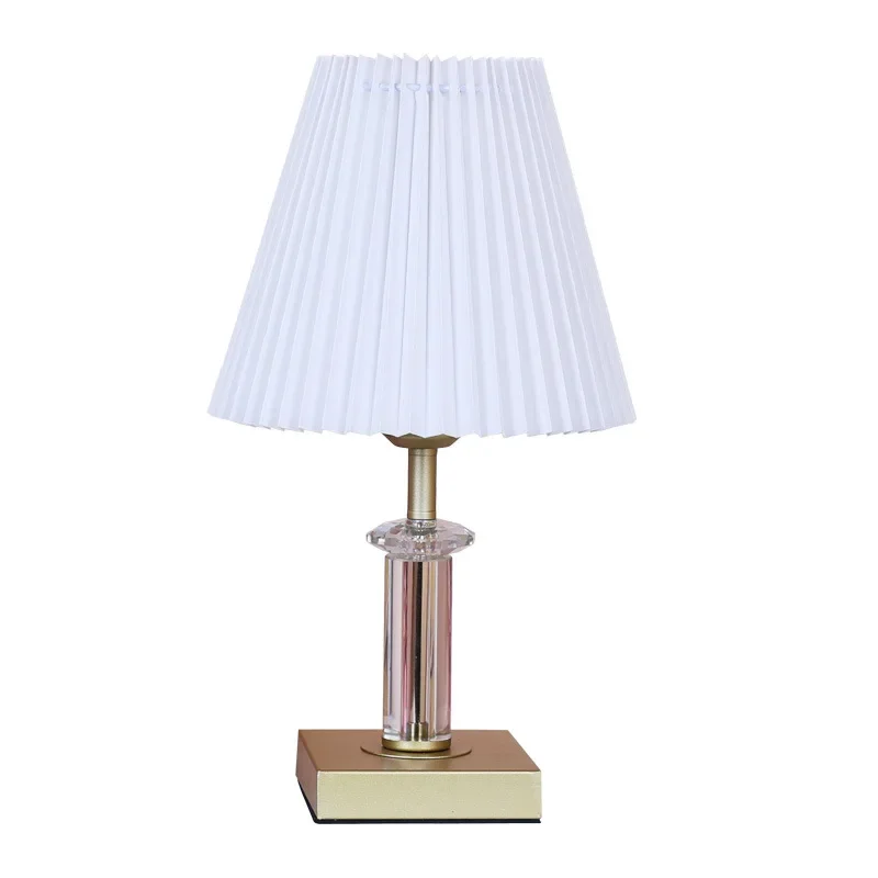 

LED TPC Charge Table Lamp USB Pleated Atmosphere Light Restaurant Bar Night Light Coffee Decoration for Bedroom Desk Lamp