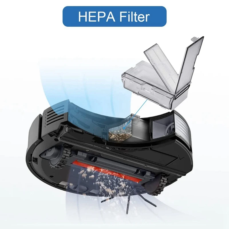 Spare Part For Roborock S7 T7S T7 Robot Vacuum Cleaner, Including Wipes, Filters, Side Brush And Main Brush