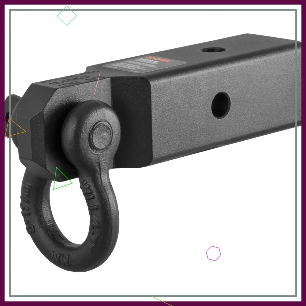 

Сверхмощное крепление скобы с D-образным кольцом для сцепного приемника 2-1/2 дюйма, емкость буксировки 13 000 фунтов