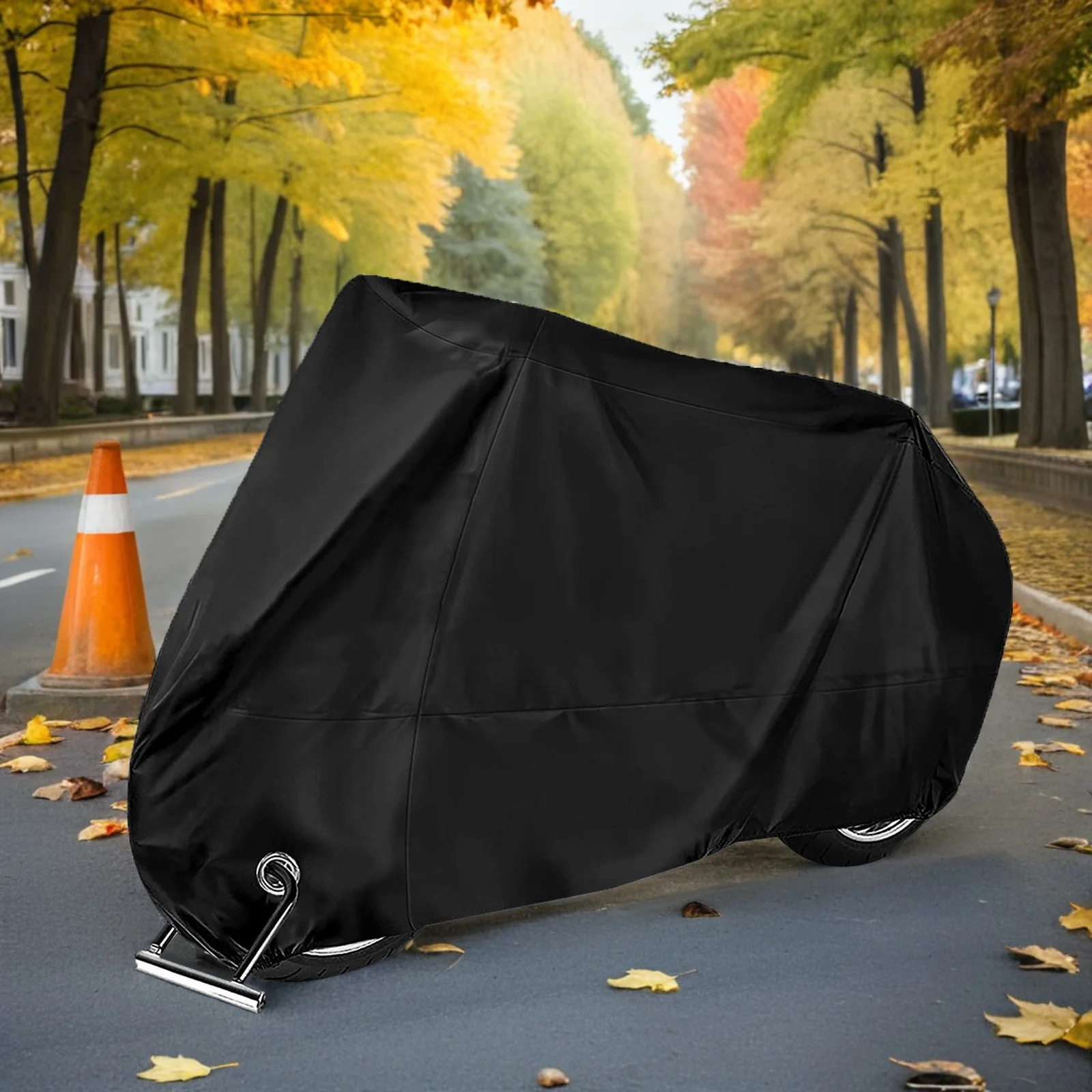 

Motorcycle Cover Waterproof Sunscreen Insulation Anti-Freeze Lightweight Foldable Protective Tarpaulin For All Weather Seasons