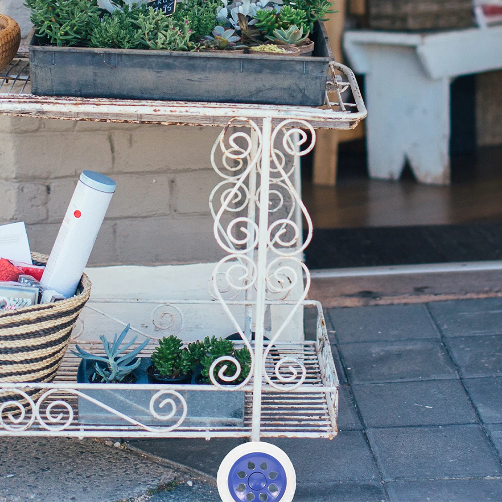 

4Pcs Replacement Shopping Cart Foam Rubber Wheels Easy Install Stable Durable for Grocery Cart Warehouse Trolleys