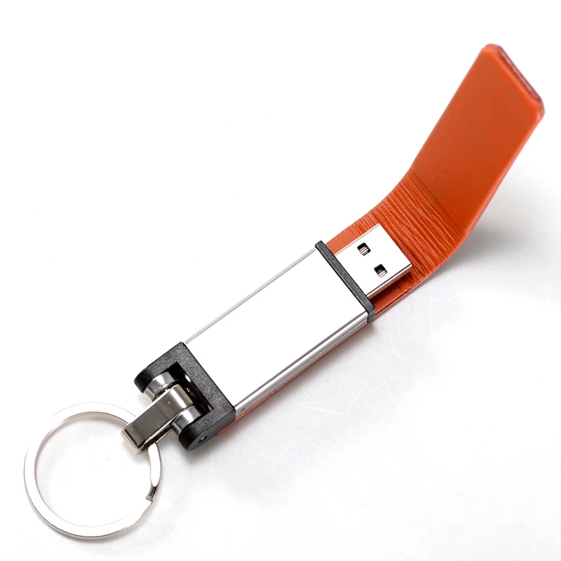Leather USB 3.0 Flash Drive 128GB High Speed Reading Pen Drive 64GB Business Gift Memory Stick 32GB Brown Flash Disk 16GB 8GB 4G