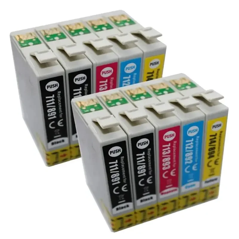 T0711 T0712 T0713 T0714 T0891-T0894 Ink Cartridge for EPSON Stylus SX100 SX105 SX200 SX205 SX405 SX400 Printer