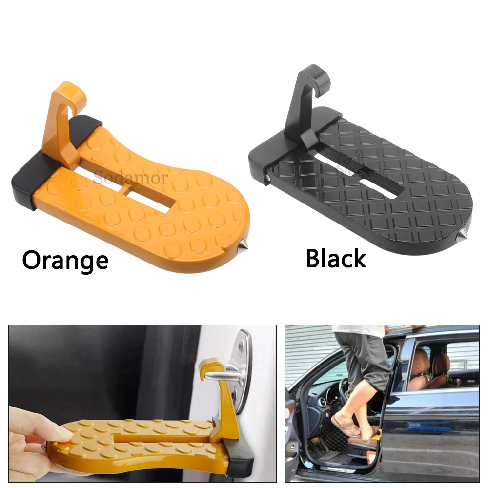 Universal Accessories Auto Foldable Car Roof Rack Door Step Multifunction Latch Hook Foot Pedal Aluminium Alloy Safety Kickstand
