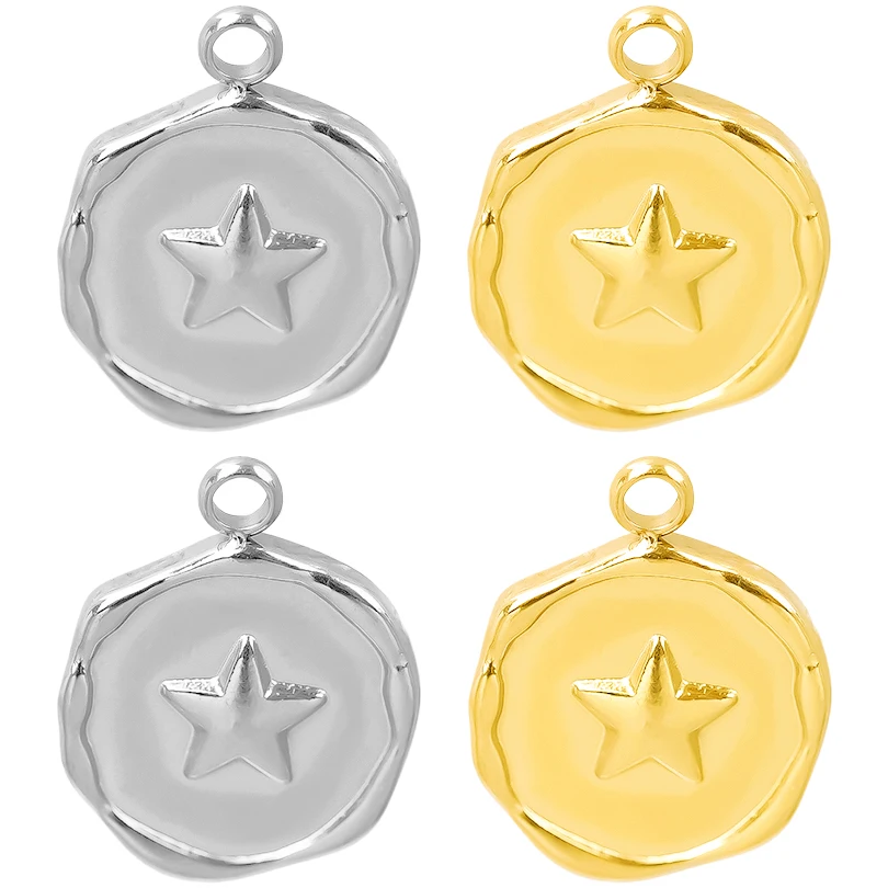 High Quality Stainless Steel Fashion Pendant Irregular Geometry Star Gloss Glossy No Fading New Pendants Diy Jewelry Making