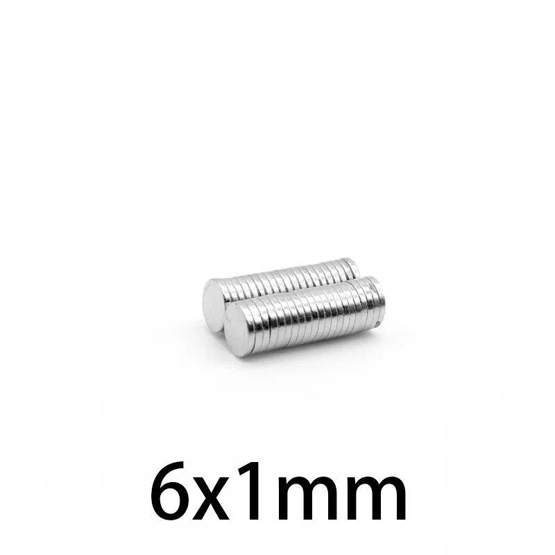 

Тонкие мощные магниты 6x1 мм, сильные дисковые магниты для холодильника, DIY, здания, научных, поделок, образования 6*1 мм 6*1 6x1