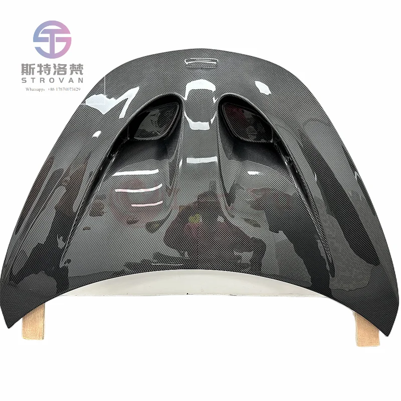 Cubierta de capó de motor de parachoques delantero de fibra de carbono seca estilo P1 para Kit de carrocería 540C 570S 570GT 600LT