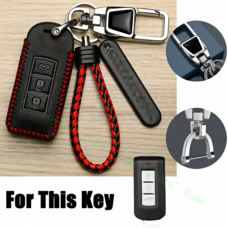 

Кожаный чехол для автомобильного брелока A + для Mitsubishi Outlander Lancer Cross ASX Pajero