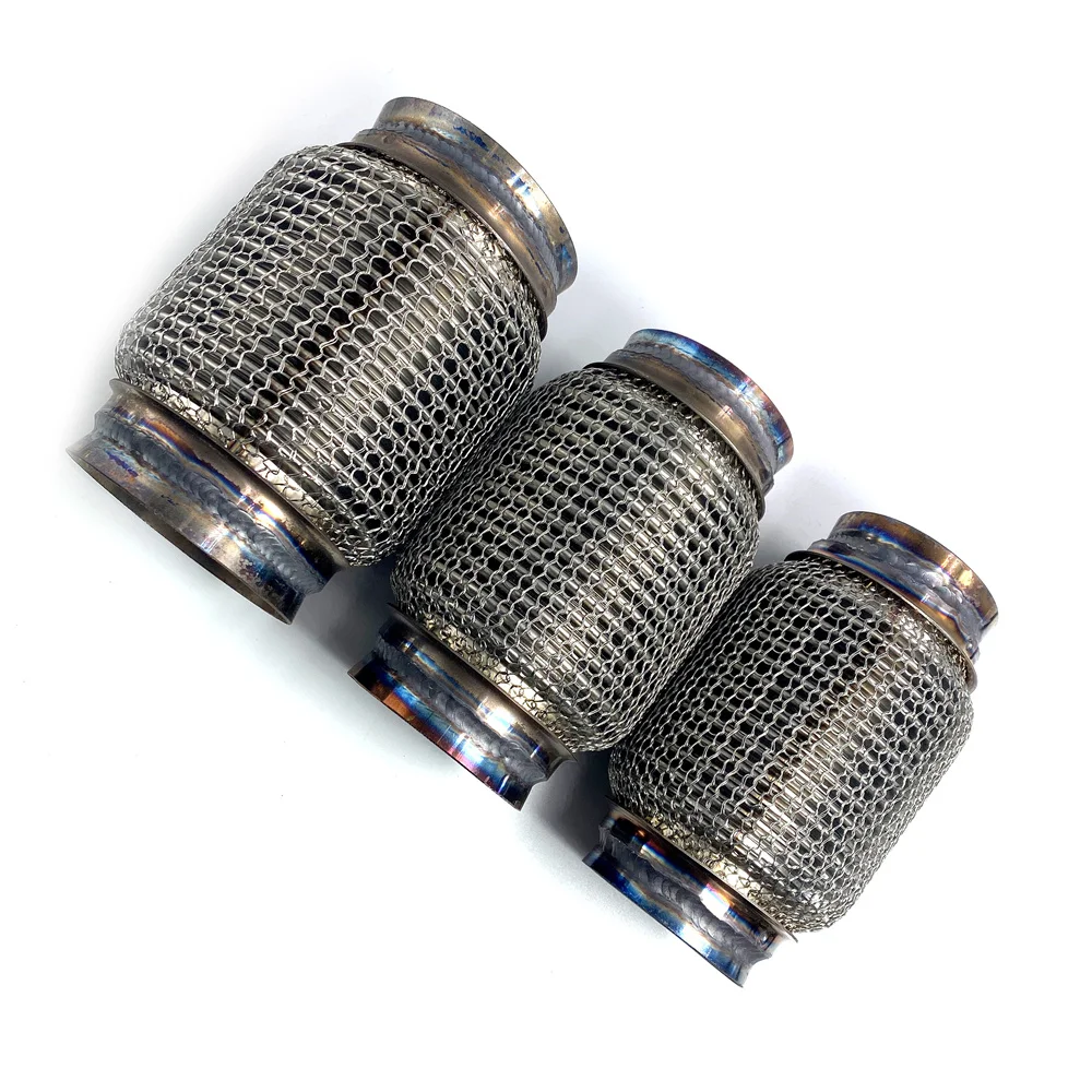 38mm 45mm 51mm 55mm 60mm 63mm 70mm 76mm 89mm Stainless steel car Exhaust Flex Pipe Bellow Flexible Joint Coupler Connector Weld