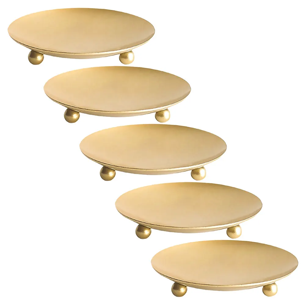 

5pcs Iron Plate Holder Rust Resistant Home Decor Wedding Party Decoration Metal Art Tabletop Stand Practical